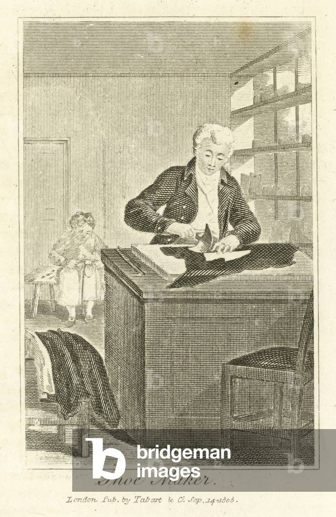 Chaussure Maker (gravure) par English School