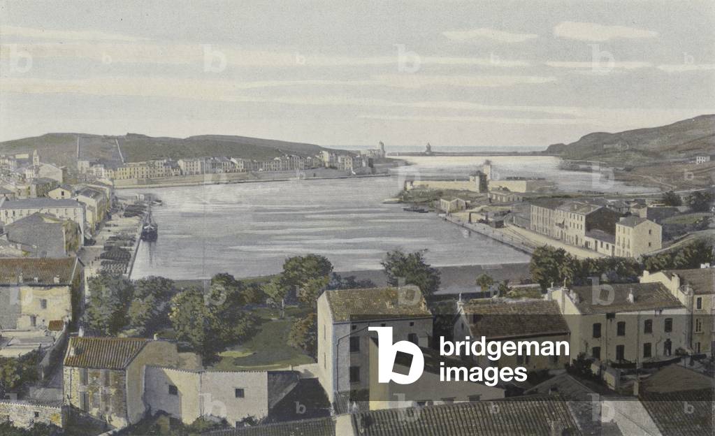 Port-Vendres, Vue generale du Port (foto a colori)