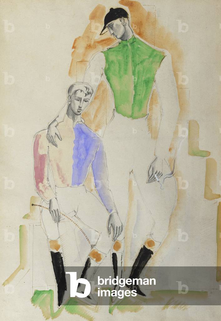 Due fantini, (acquerello, body e matita)