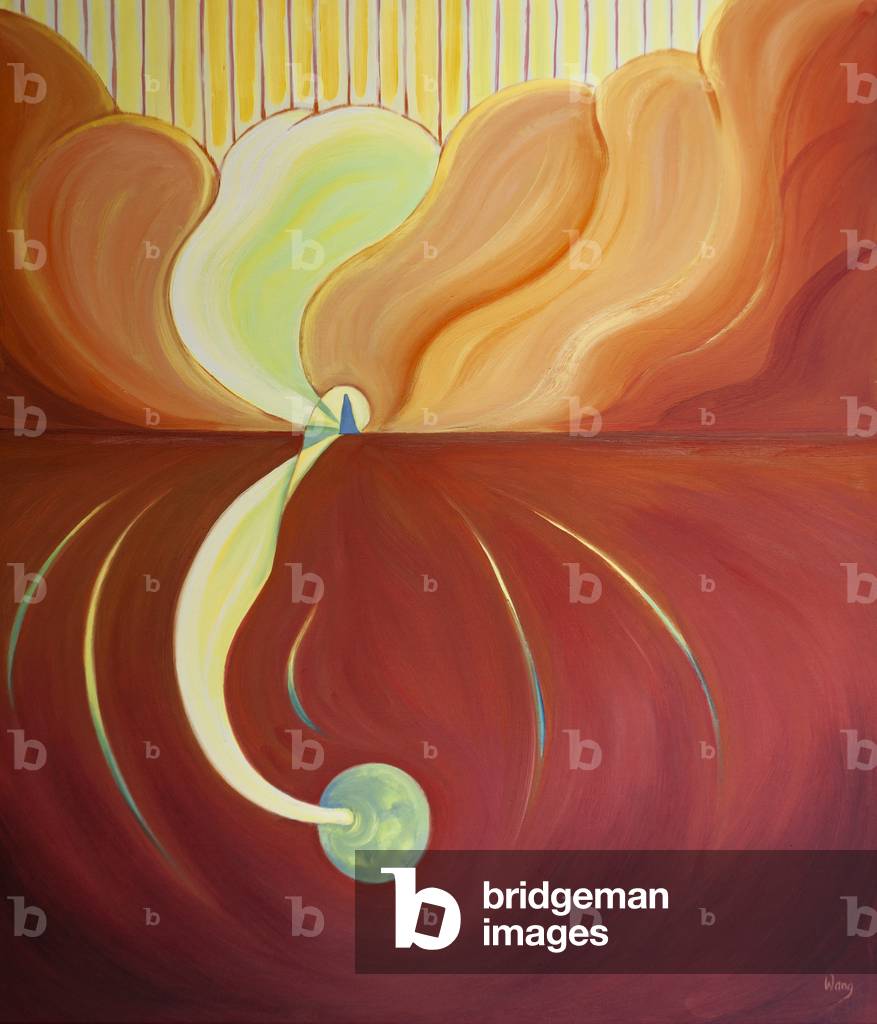 Dio riversò il Suo Spirito sulla Vergine Maria per renderla fruttuosa per il bene del mondo intero, 2000 (olio