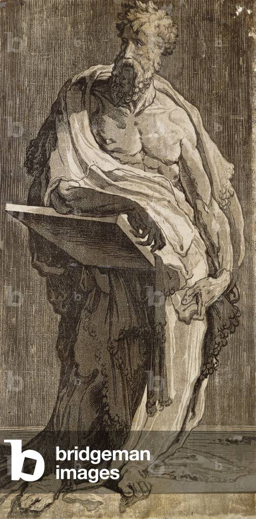 Un apostolo (San Bartolomeo?) , c. 1540-50 (xilografia chiaroscuro)