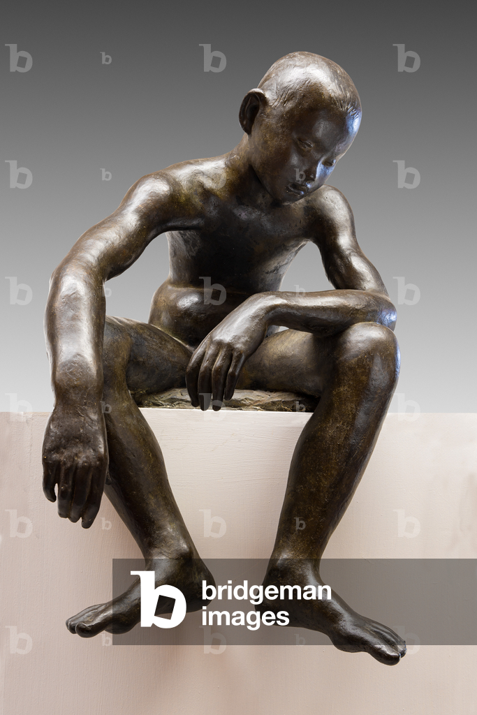 Image de Sculpture représentant Enfant assis (bronze) par Ivo Soli