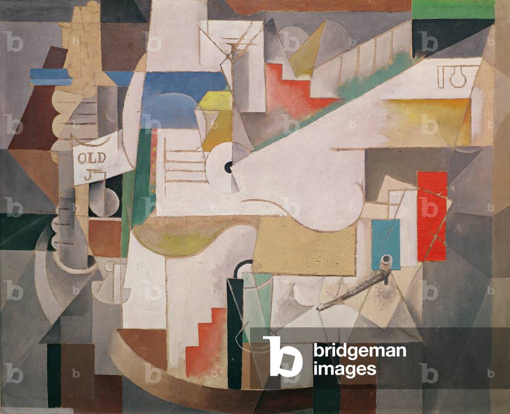 Bottiglia e Pipa, 1912-13 (olio su tela)