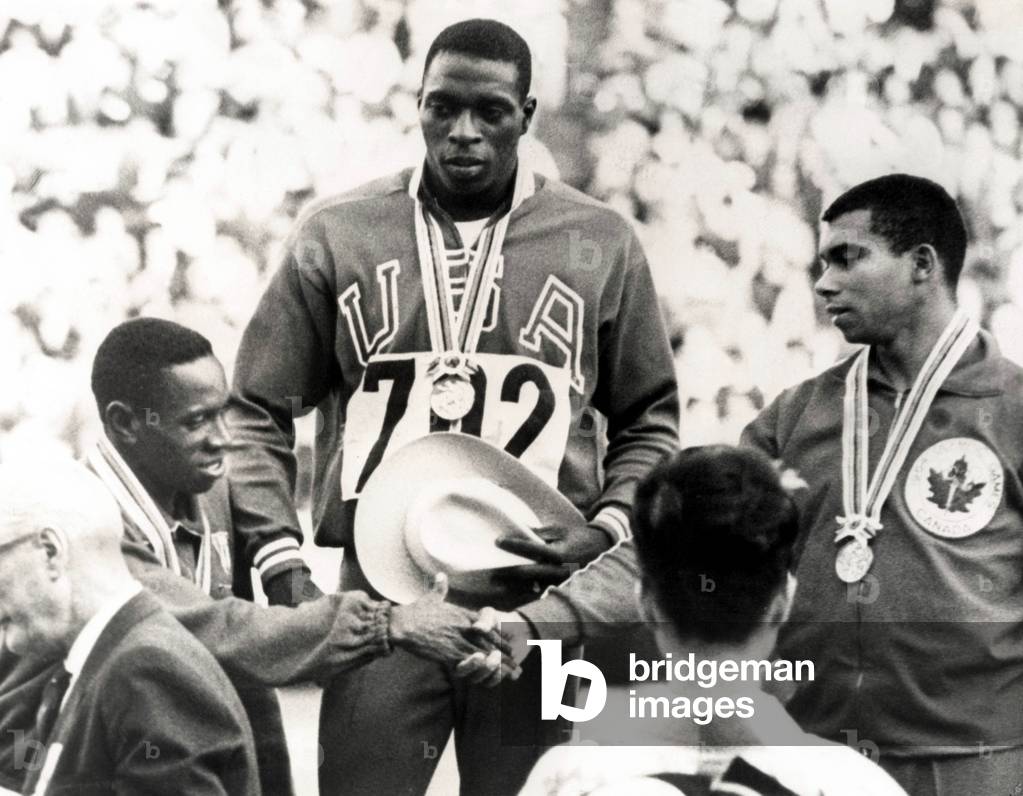 Image of American runner Bob Hayes, born Robert Lee Hayes, Tokyo 1964 ...
