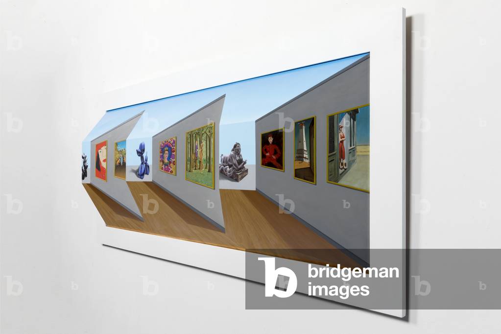 Modernismistisch, 2017 (Konstruktion mit Öl auf Karton)