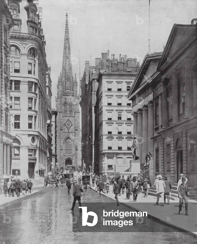 Wall Street, New York (foto in b/n)