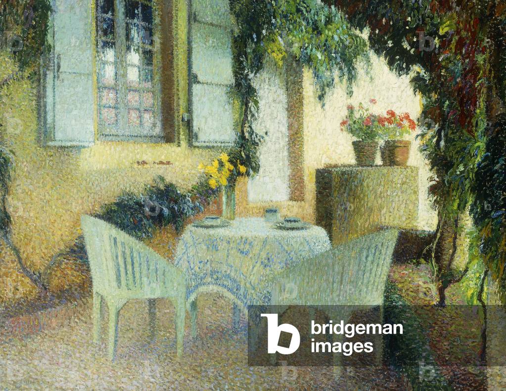 Terrasse du Manoir a Marquayrol, (öl auf leinwand)