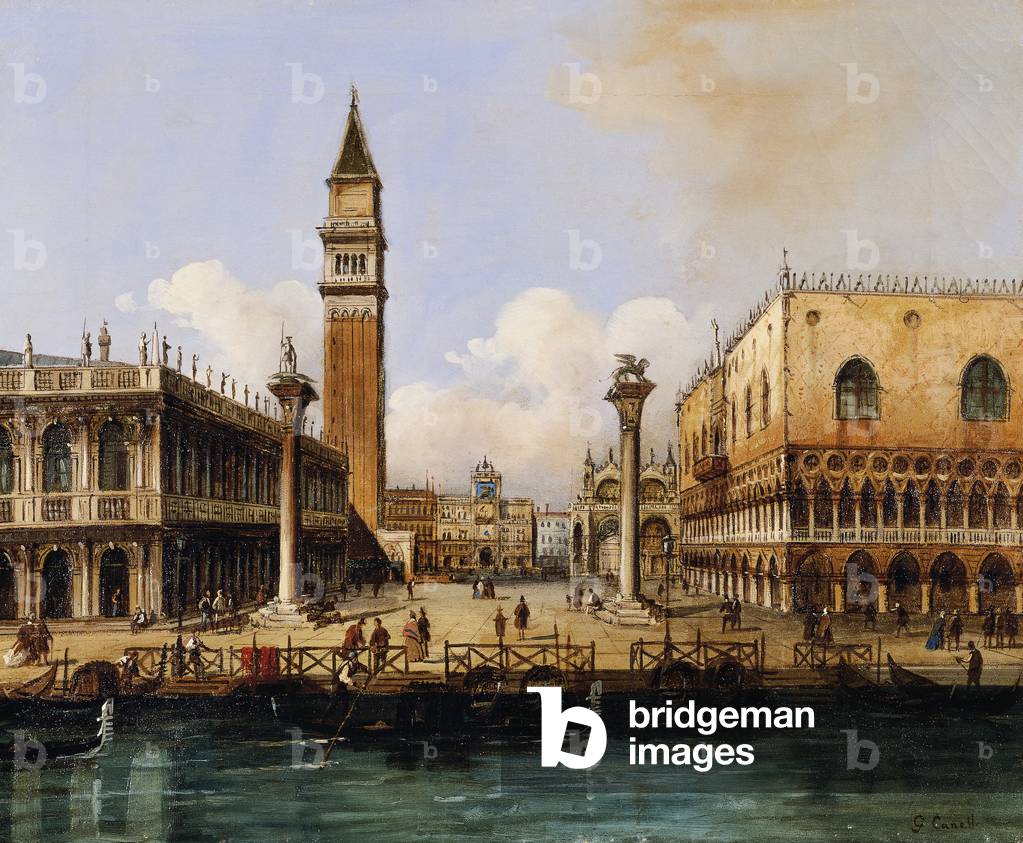 St Mark's Square in Venice (oil on canvas)