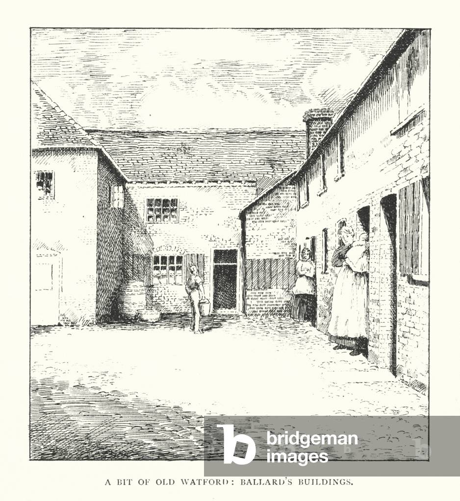 Bild von Druck "Ein bisschen vom alten Watford" 1901 von Duncan Moul