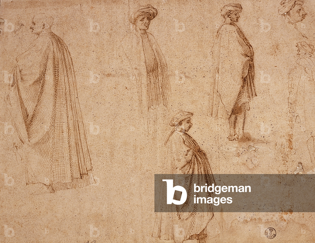 Image of Drawing depicting Figure studies by Anonymous