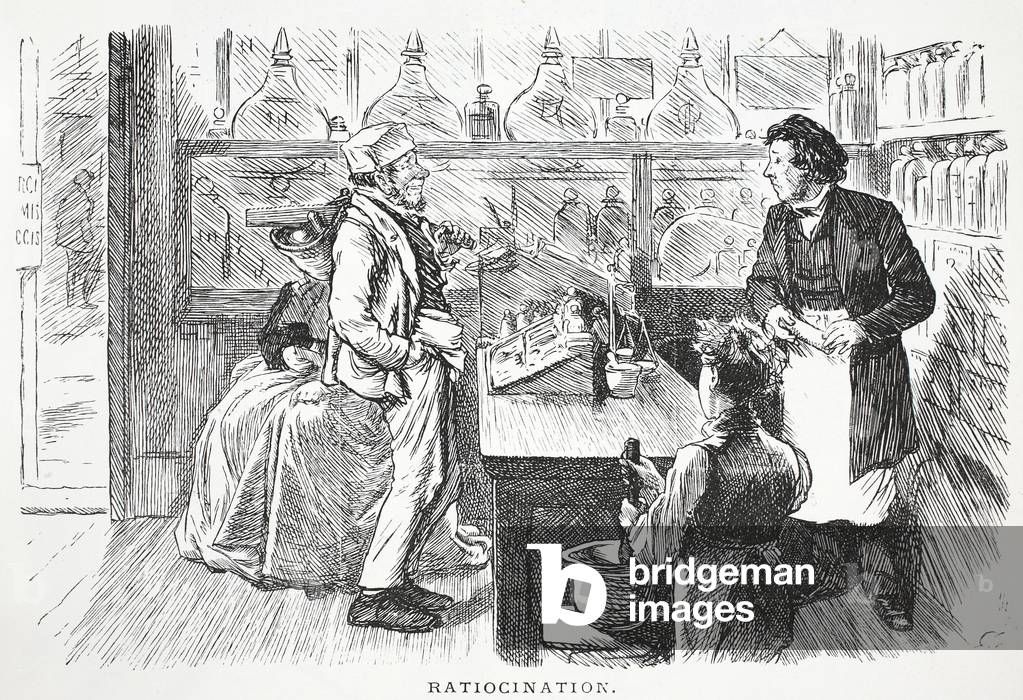 Immagine di Stampa "Ratiocinazione (lito)" di John Leech, b/w