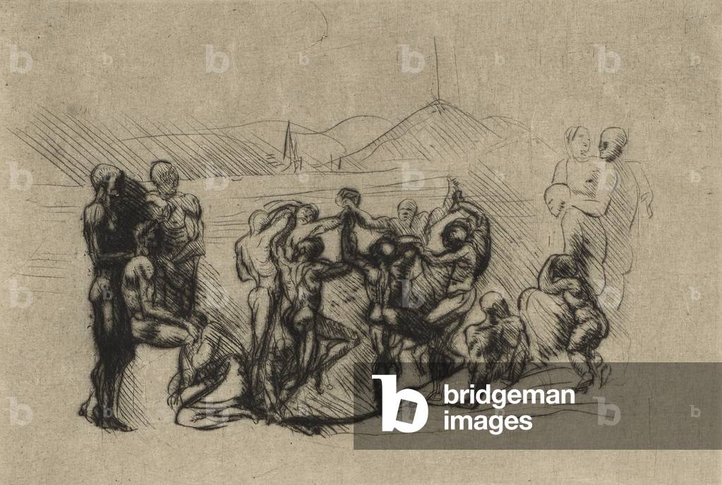 La Ronde, c.1883 (point de séché)