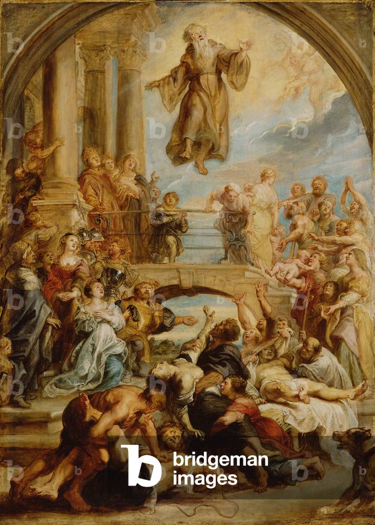 I Miracoli di San Francesco di Paola, c.1627-8 (olio su tavola)