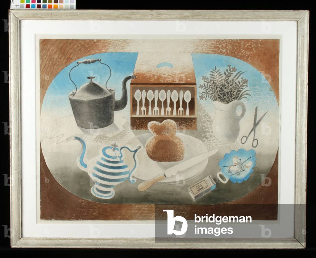 Design for an embroidery for Dunbar Hay (watercolour and pencil)