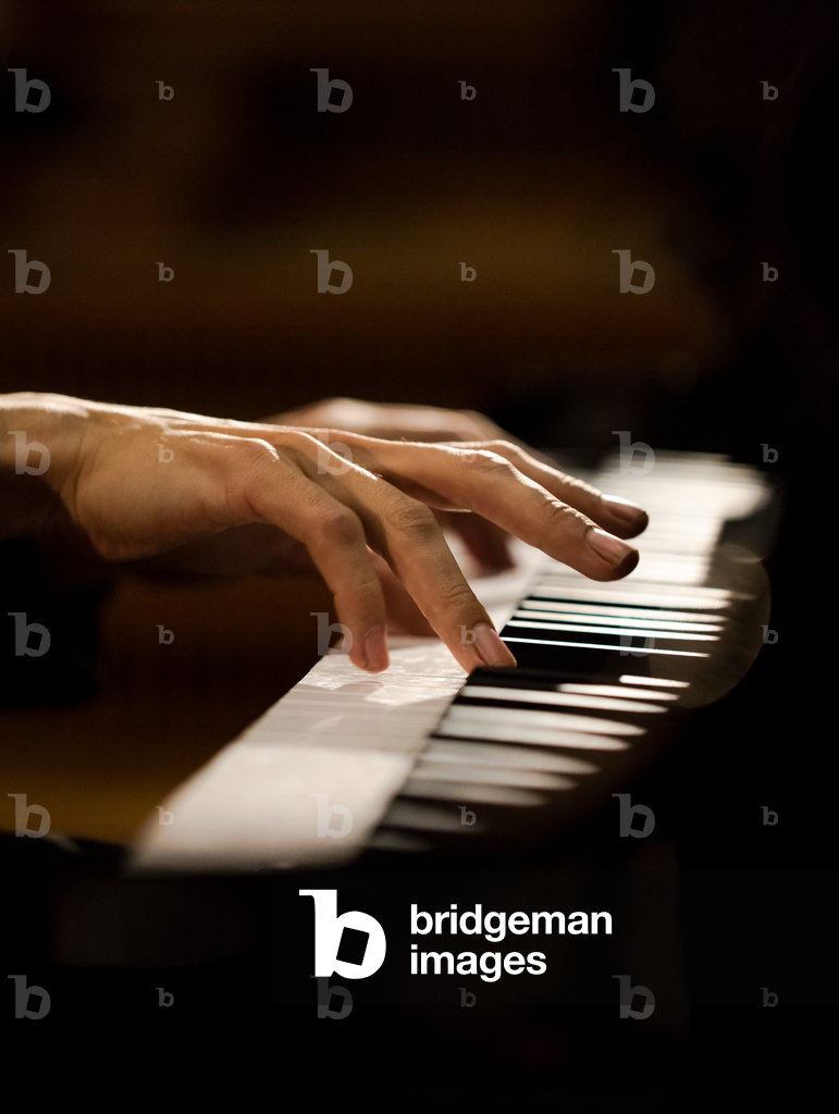 Image of Photography depicting Lucas Debargue during the studio recording of his first CD 2016 by Bernard Bonn