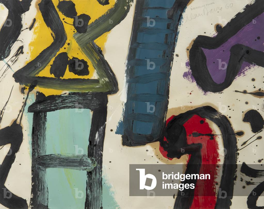 Simbolo Puzzling Bird, Opus Og. 128A, 1960 (olio su carta)