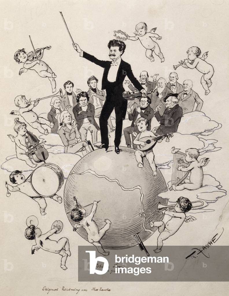 Image of Print depicting Allegory of Music 1801 by Theodore Zasche, b/w