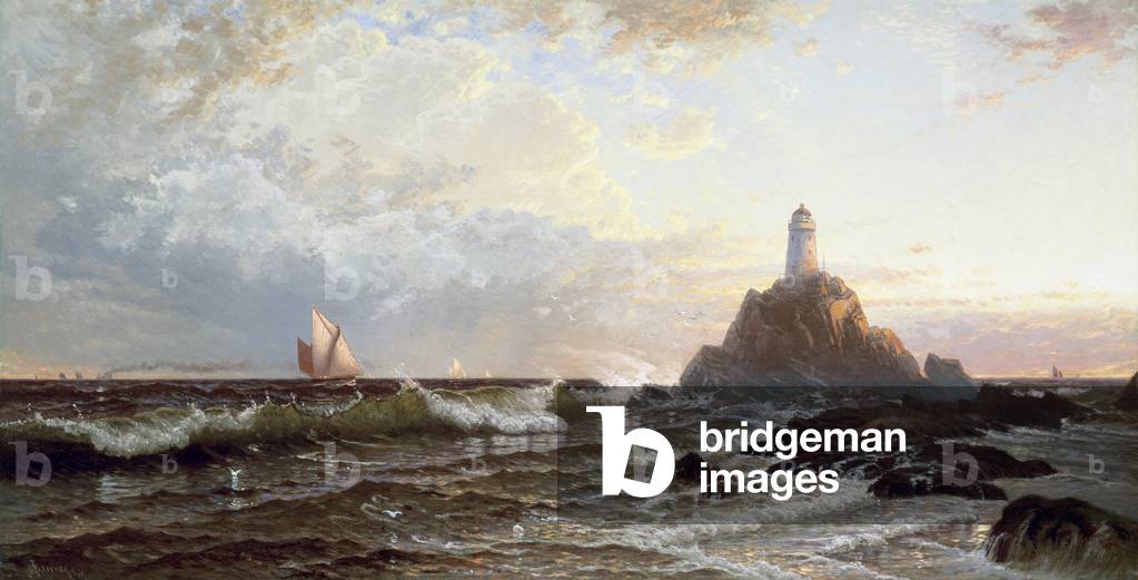 The Lighthouse Alfred Thompson Bricher (1837-1908 American) David David Gallery