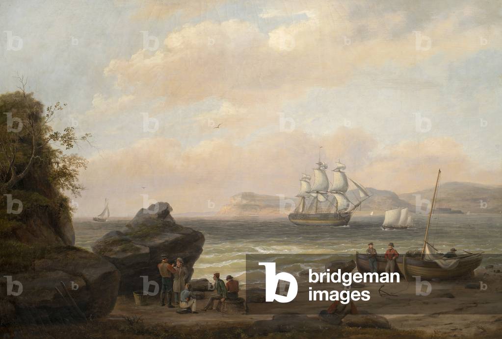 Vista marina, 1835 (olio su tela)