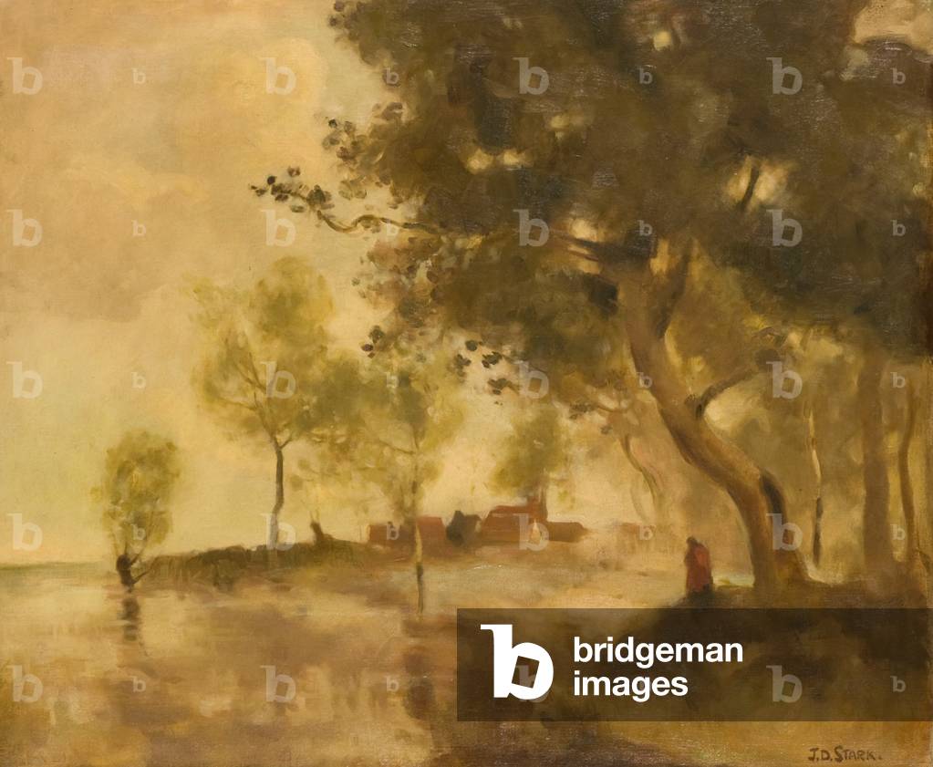 Landschaft, um 1915 (Öl auf Leinwand)