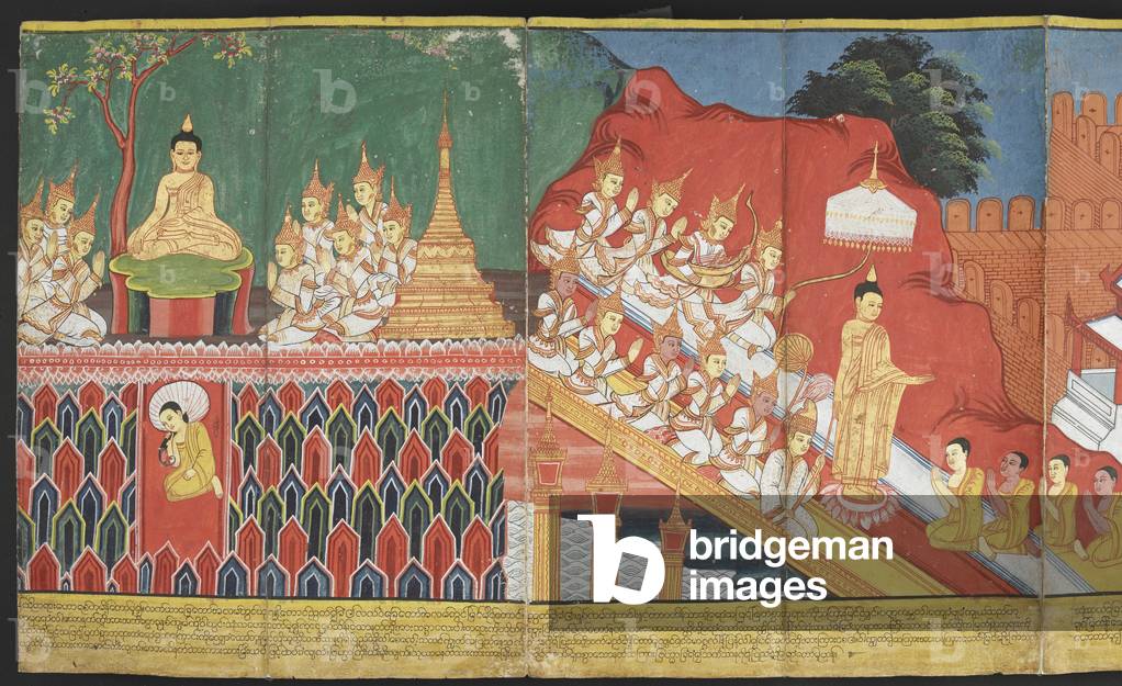 "Buddha und Asparas"