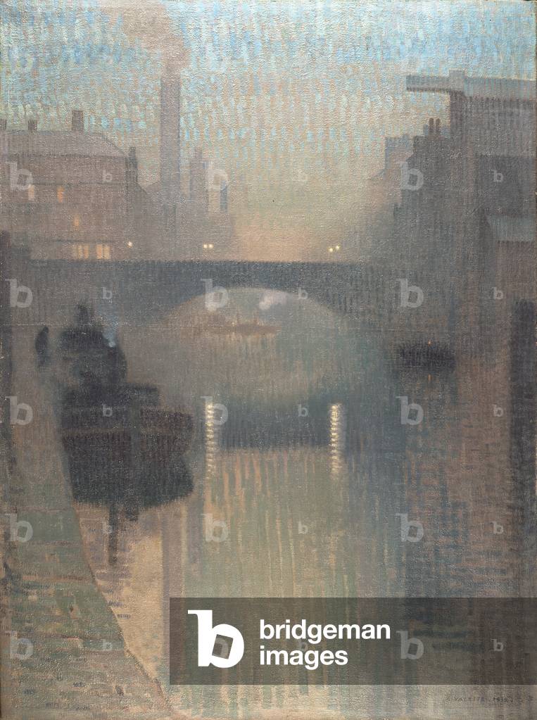 Bailey Bridge, Manchester, 1912 (Öl auf Jute)