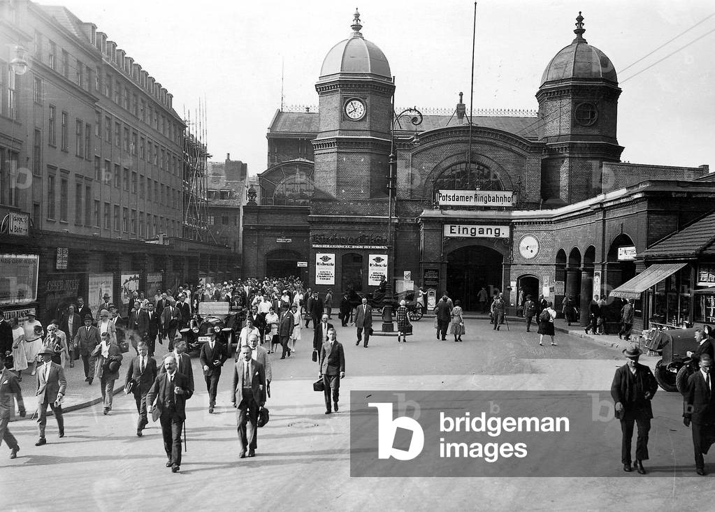 Image de Photographie représentant Gare de Potsdam Circel à Berlin 1926, b/w