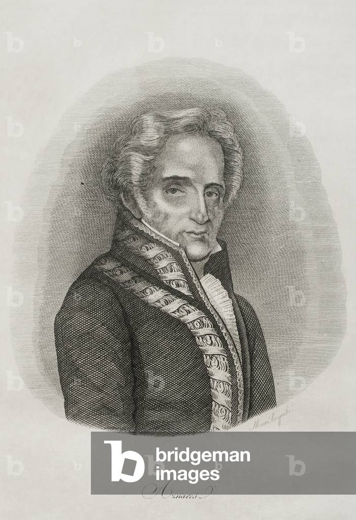 Immagine di Incisione "José Aznárez Navarro (1759-1837) politico spagnolo. Ritratto del XIX secolo (incisione)
