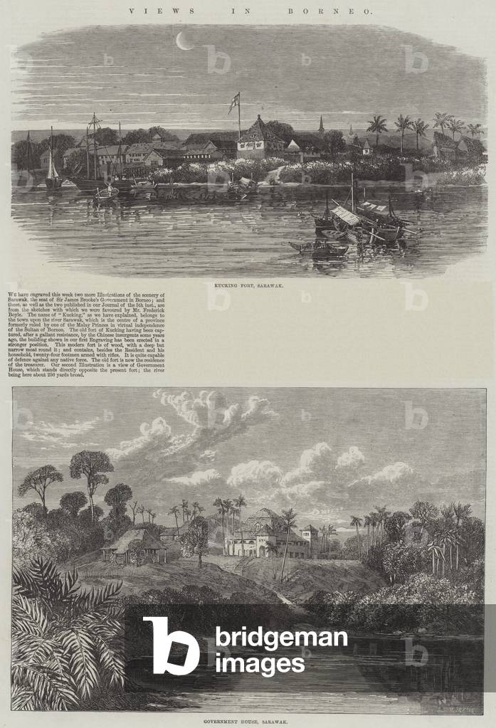 Vista in Borneo (incisione)