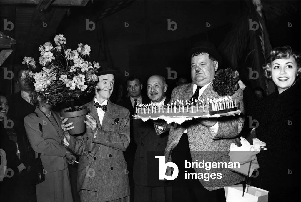 Immagine di Fotografia "Stan Laurel" 1951, b/w