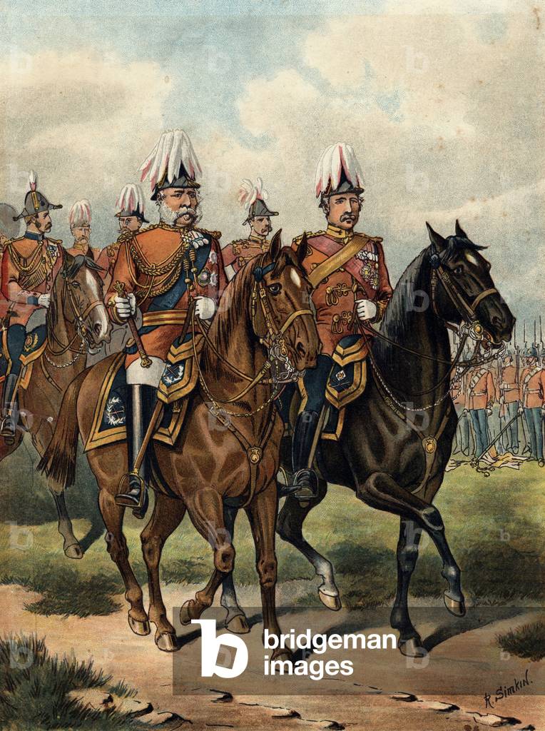 Giorgio William Federico Carlo, 2 ° Duca di Cambridge (1819-1904), c1885. Soldato britannico: cugino della reg