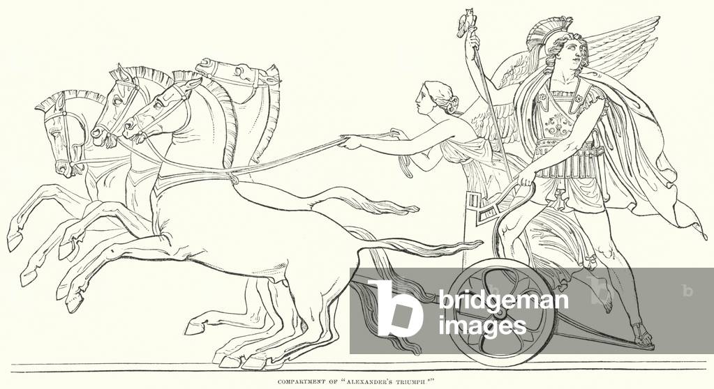 Scomparto del Trionfo di Alessandro (incisione)