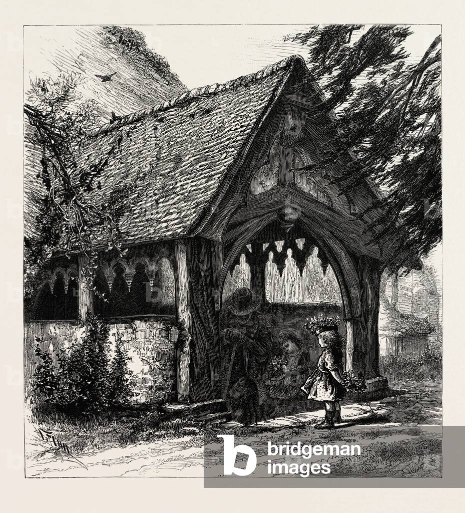 Image of Engraving depicting Porch of Stoke Pogis