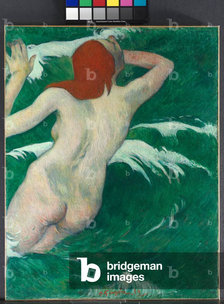 In the Waves, 1889 (Öl auf Stoff)