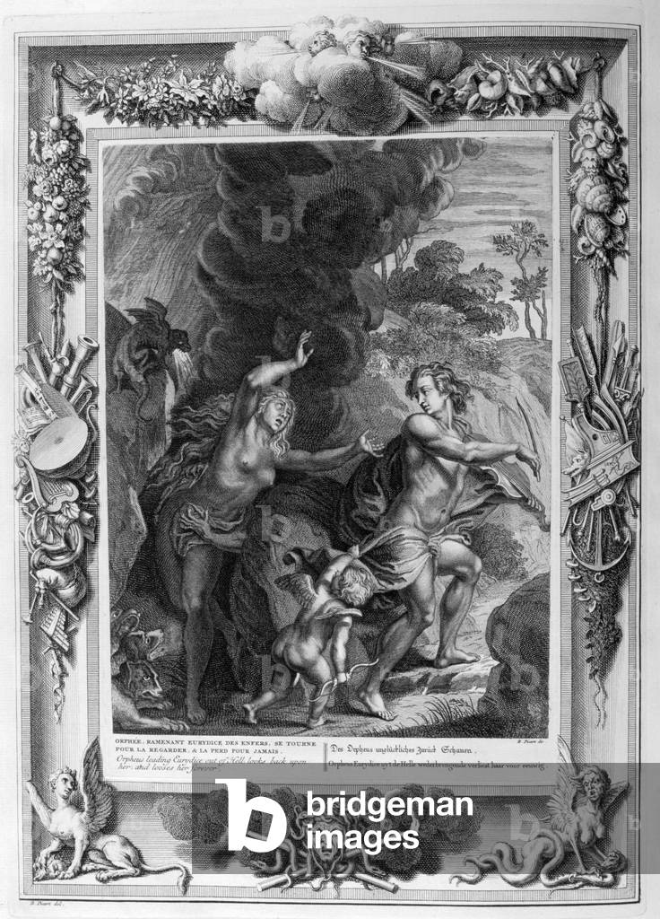 Legend of Orpheus and Eurydice, 1615 (engraving)