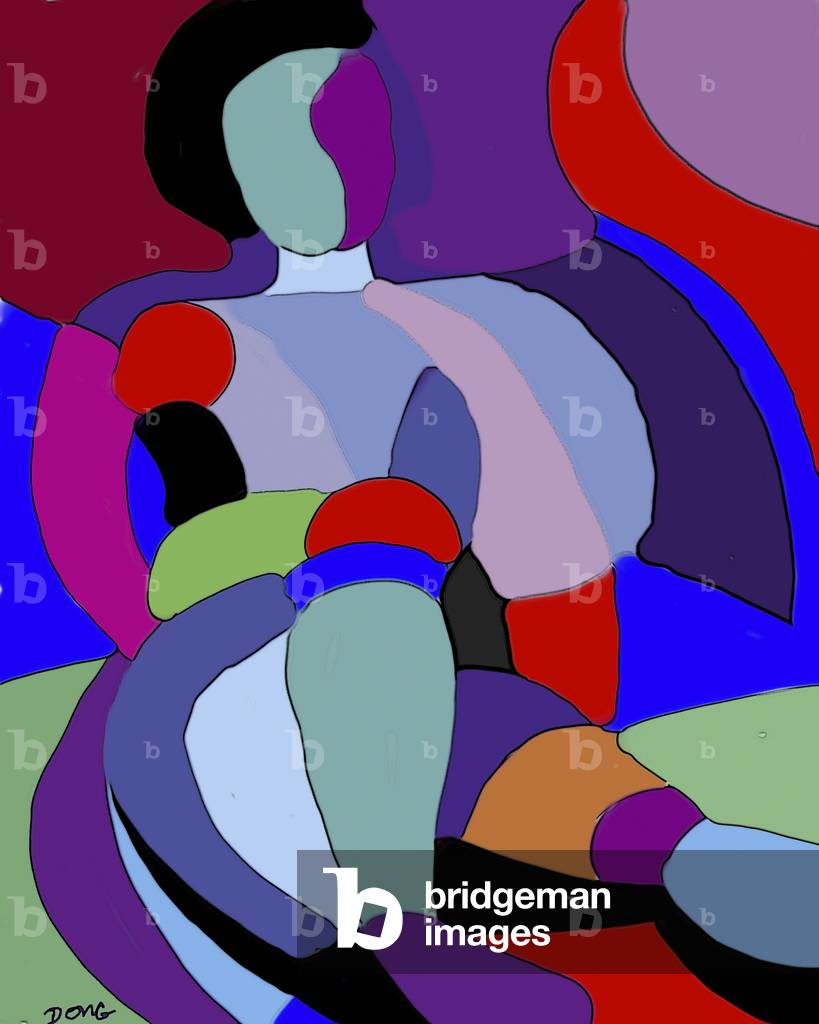 Frau im Schatten, 2002 (Computergrafik)