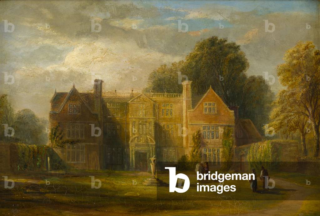 Castle Bromwich Hall, Warwickshire, c.1827-91 (olio su tavola)