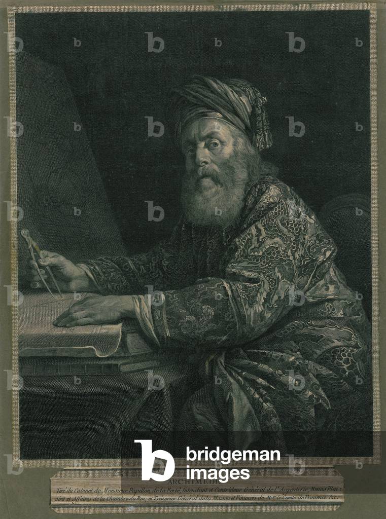 Archimedes (engraving) 18th by Robert Gaillard