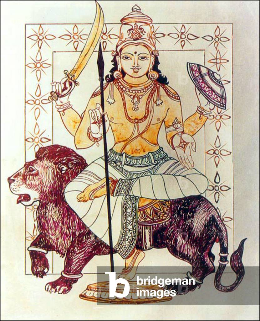 "India: rappresentazione indiana di Rahu"