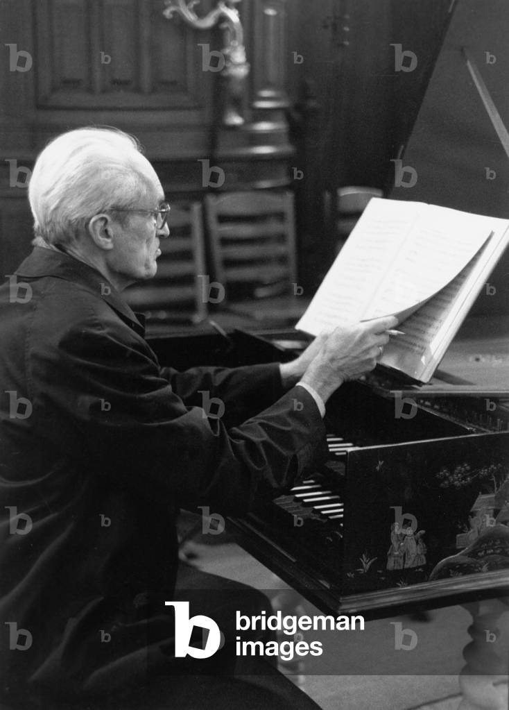 Gustav Leonhardt par Sallie Erichson, b/w