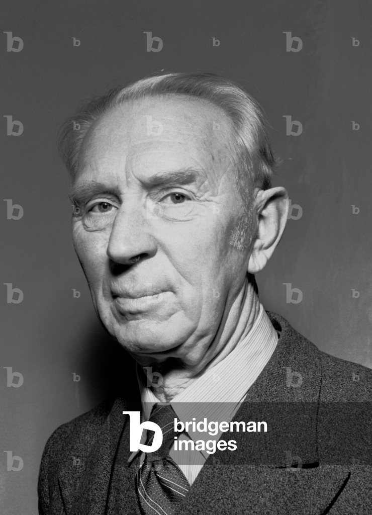 Bild von Fotografie "Oslo 19491219 Composer and Music Lieutenant Johannes Hanssen. For the Valdres march …" 19