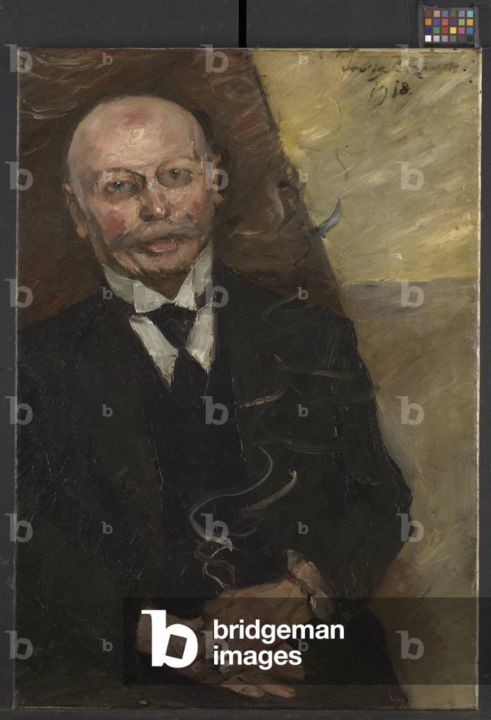 Image of Painting depicting Portrait of the Art Dealer Heinrich Thannhauser 1918 by Lovis Corinth