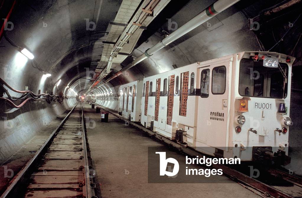 Image of Channel Tunnel train, 1992 (photo)