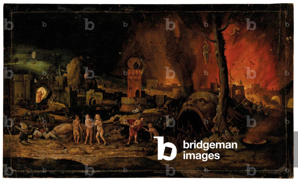 Image de Peinture représentant The Harrowing of Hell 1500 par Hieronymus Bosch