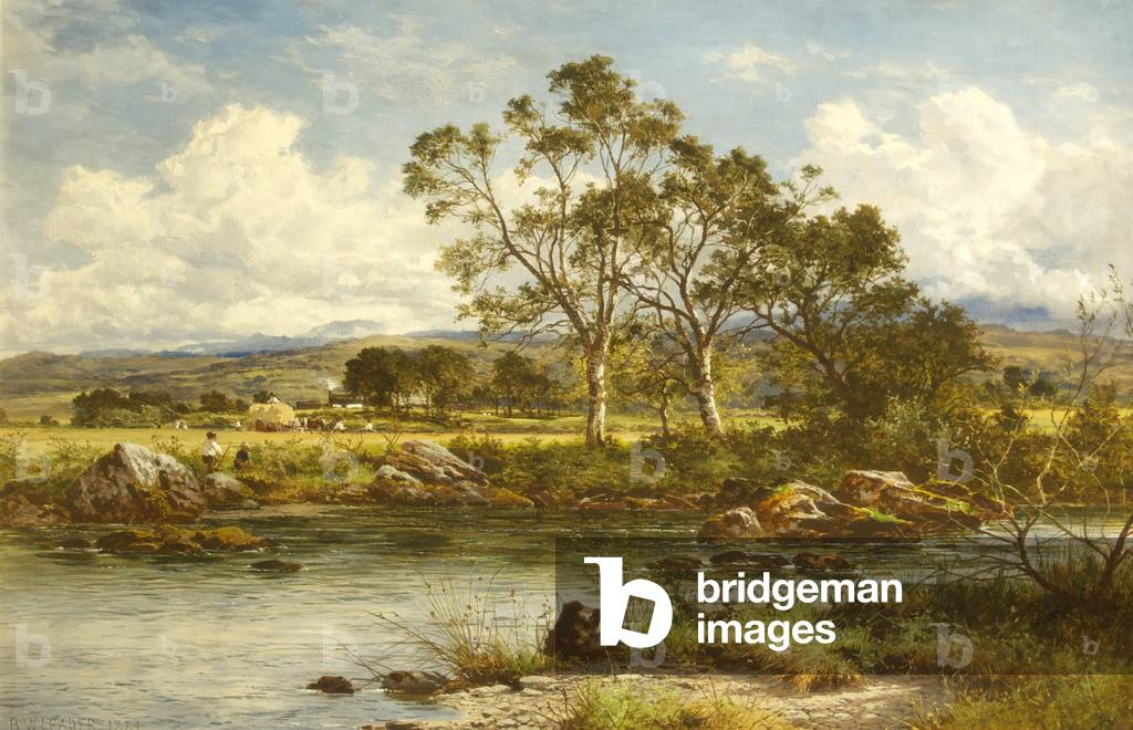 Harvest Time - On the Banks of the Llugwy, 1884 (oil on canvas)