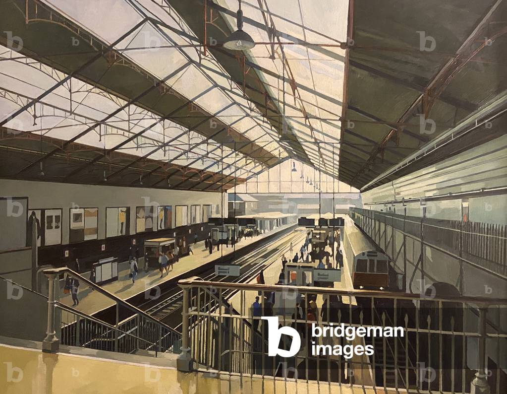 Bild von Gemälde "U-Bahnstation Earls Court" 1996 von Luke Martineau
