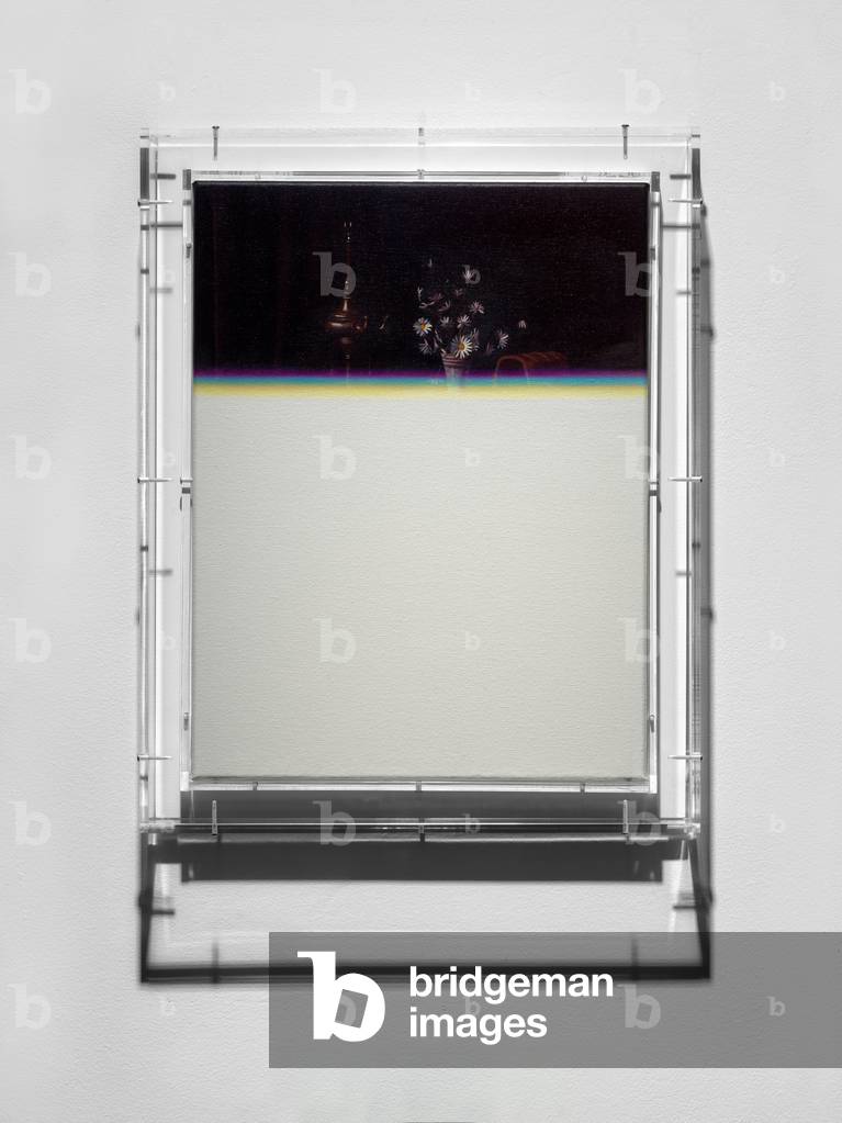 Peinture d'expiration, spray, 2016 (huile sur toile, bois, plexiglas)