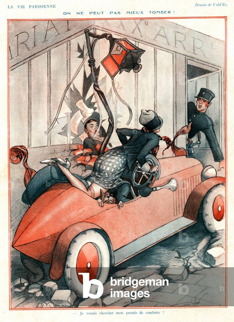 Immagine di Stampa "La Vie Parisienne" 1920 di Georges) Vald'Es (D'Espagnat
