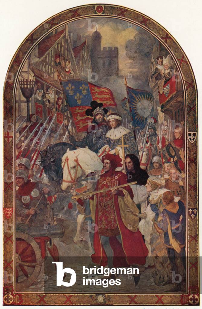 Edoardo IV dopo la battaglia di Barnet nel 1471, illustrazione per «La storia del popolo britannico di Cassell