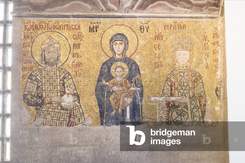 Immagine di Mosaico "Mosaico della Vergine Maria e Gesù Cristo a Haghia Sophia" di Byzantine